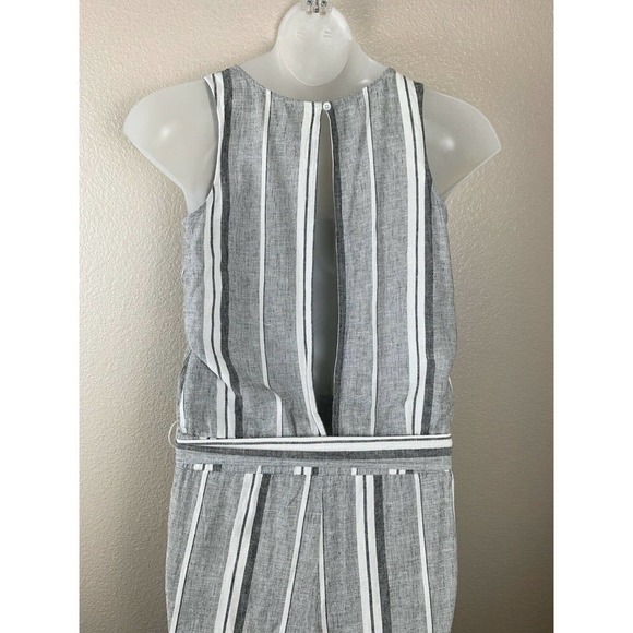 Cloth & Stone Linen Blend Striped Jumpsuit - Picture 4 of 9